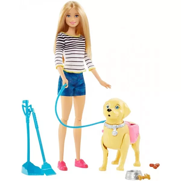 Набір Barbie "Прогулянка з цуценям" - 1