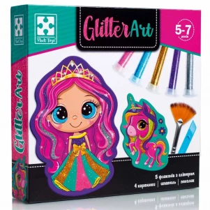 Набір для творчості Vladi-Toys Glitter Art Казкові принцеси ( VT4501-10) дитяча іграшка