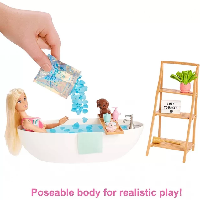 Ігровий набір Barbie Пінна ванна із конфеті (HKT92) - 3