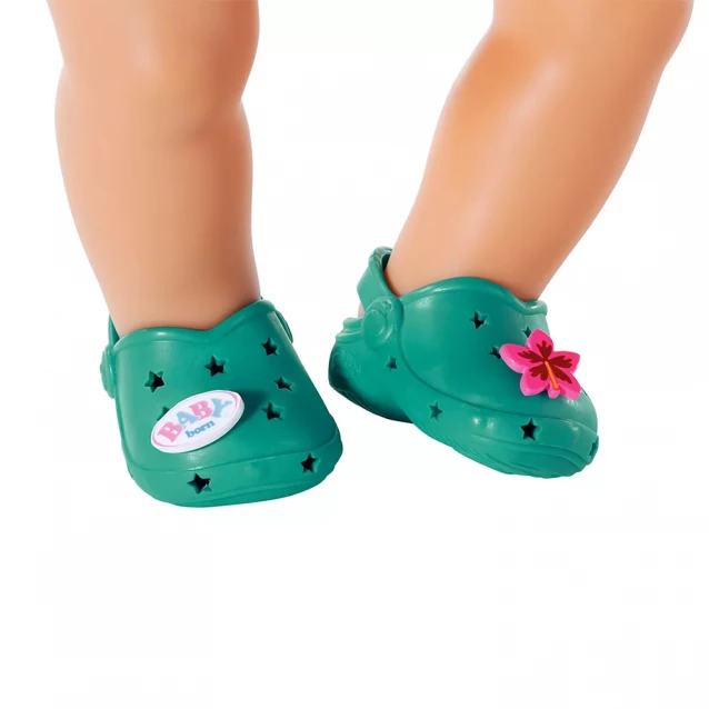 Взуття для ляльки Baby Born Сандалі зі значками 43 см зелені (831809-1) - 2