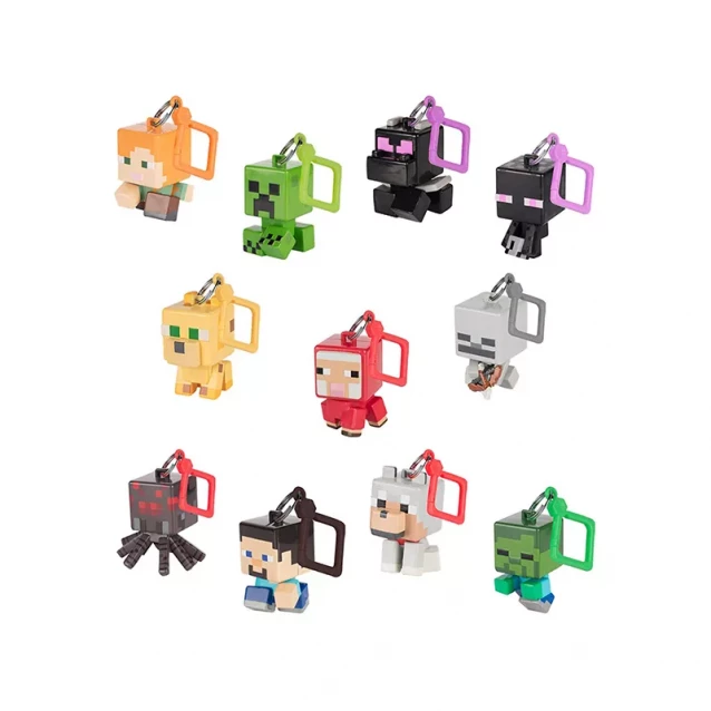 JINX Брелок Minecraft Bobble Mobs Blind Packs Series 1-1 Box-MultiColor - 2