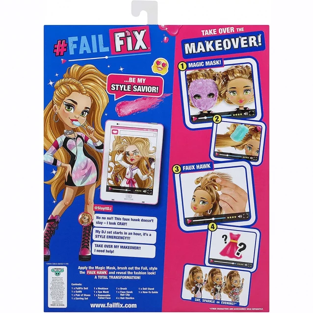 FAILFIX Игровой набор с куклой серии "TOTAL Makeover" - ДИДЖЕЙ - 8