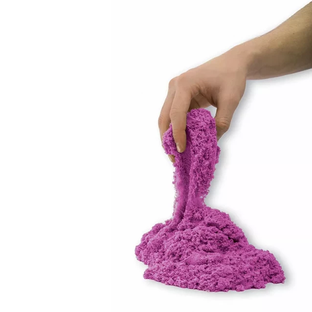 Песок для детского творчества - KINETIC SAND NEON (фиолетовый, 227 г) - 3