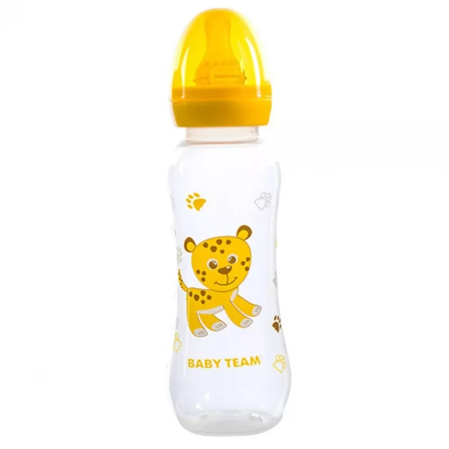 Пляшечка для годування Baby Team з латексною соскою 250 мл (1310) - 1