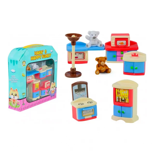 MANXS HAPPY FAMILY игрушечный набор мебель, 9 предметов - 4