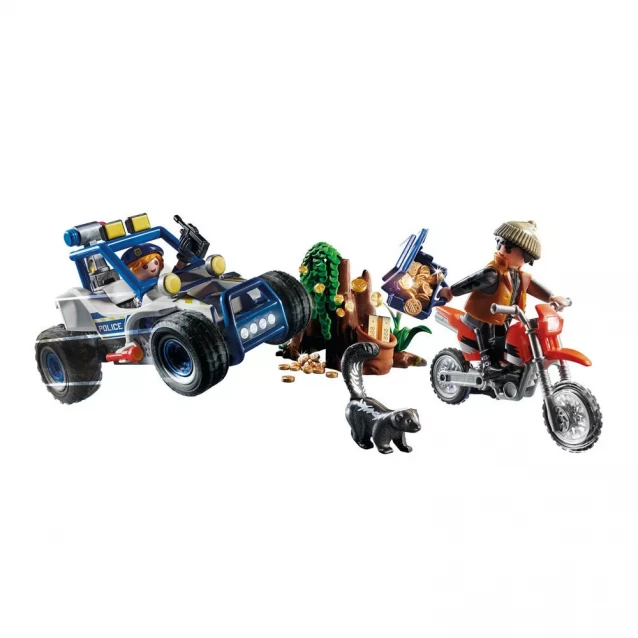 Ігровий набір Playmobil Поліцейський позашляховик із викрадачем коштовностей (70570) - 3