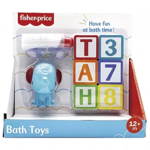 Іграшка Fisher Price Слоненя з набором літер та цифр для гри з водою (GMBT004C) для малюків