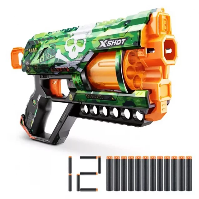Бластер X-shot Skins Griefer Camo 12 патронов (36561H) - 3