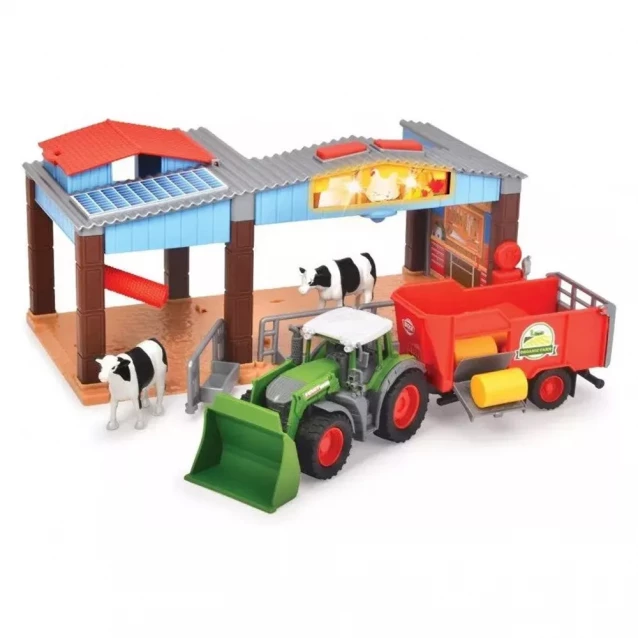 Игровой набор Dickie Toys Ферма с трактором Фендт со звуковыми и световыми эффектами (3735003) - 3