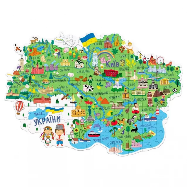 Пазлы Dodo Карта Украины 100 эл (300267) - 2