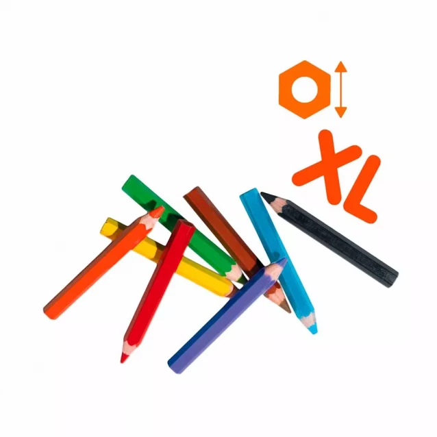 Набір кольорових олівців SES CREATIVE серії "My first" 8 кольорів (14416) - 2