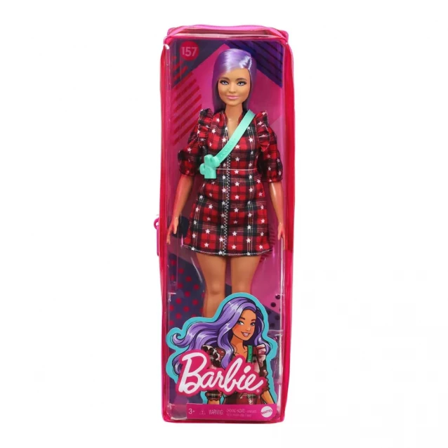 Лялька Barbie Модниця у клітчастій сукні (GRB49) - 4