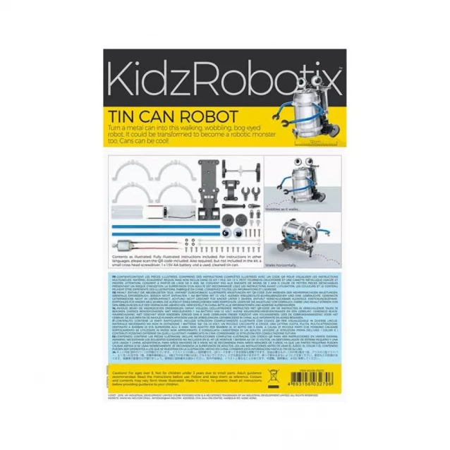 Робот-жестянка своими руками 4M KidzRobotix (00-03270) - 4