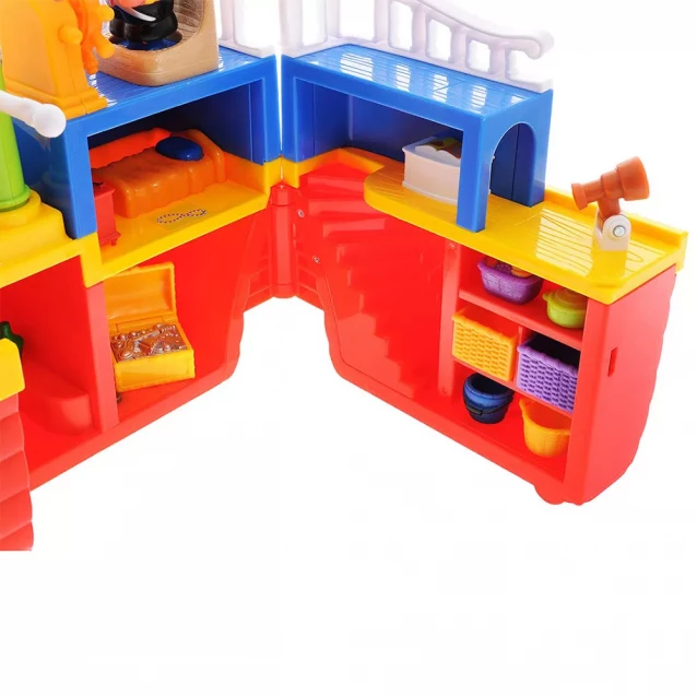 Розвиваюча іграшка Kiddieland Піратський корабель на колесах, (038075) - 4