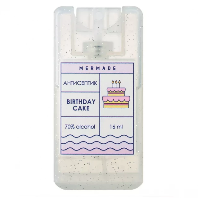 Антисептик-спрей для рук Mermade Birthday Cake 16 мл (MRA0011S) - 1