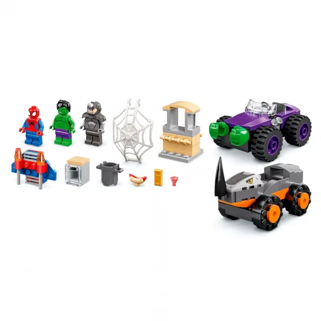 Конструктор LEGO Marvel Битва Халка з Носорогом на вантажівках (10782) - 4