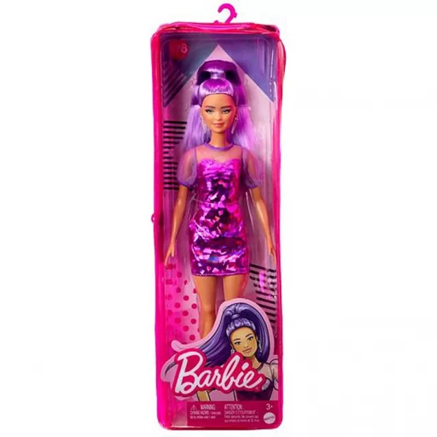 BARBIE Кукла Barbie "Модница" в фиолетовых оттенках HBV12 - 5