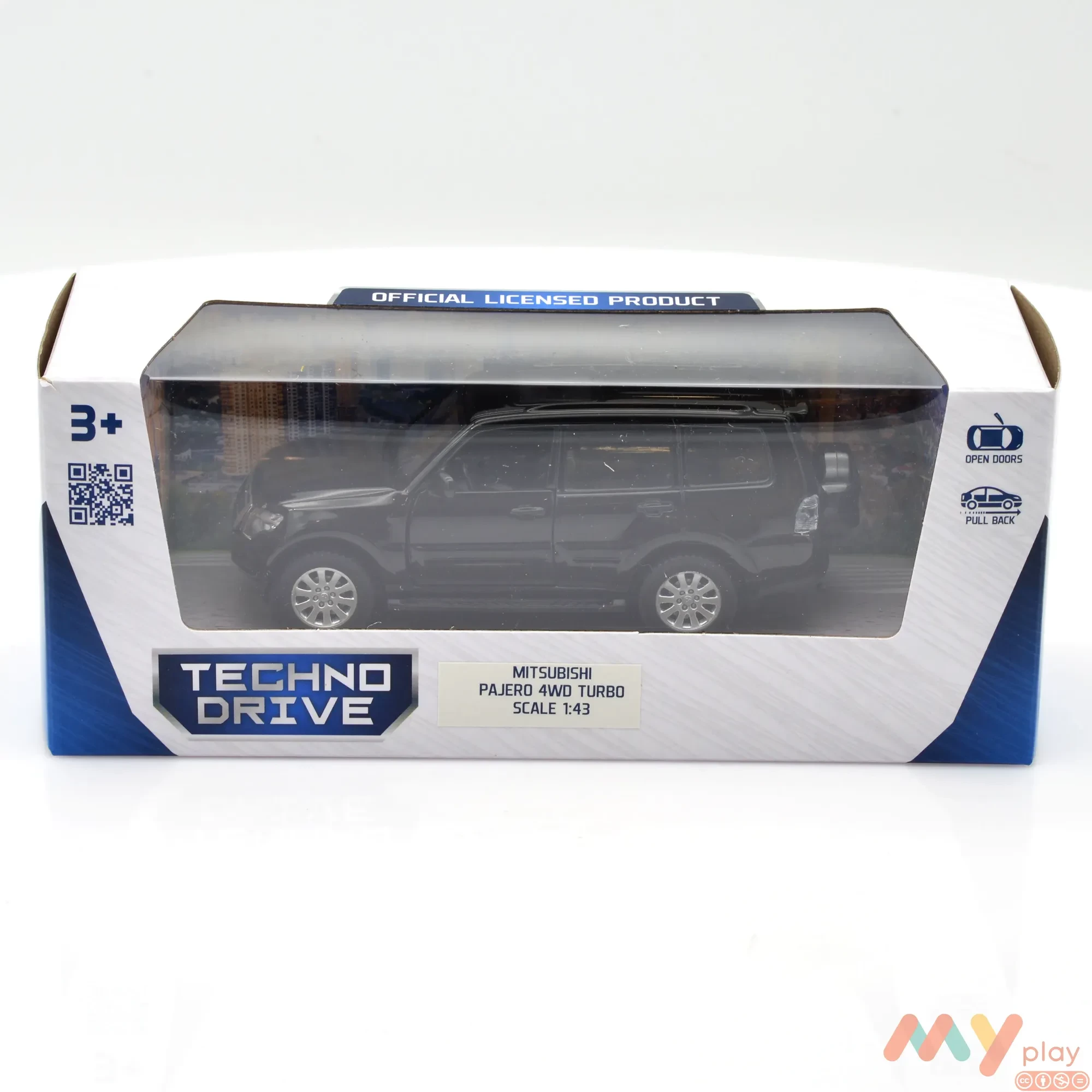 Автомодель TechnoDrive Mitsubishi 4WD Turbo чорна (250284) - ФОТО в 360° - 1