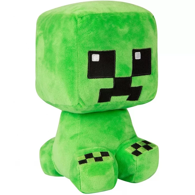 Плюшевая игрушка крафтовой Ползун, плюшевый, зеленого цвета, Minecraft Crafter Creeper Plush Green - 1