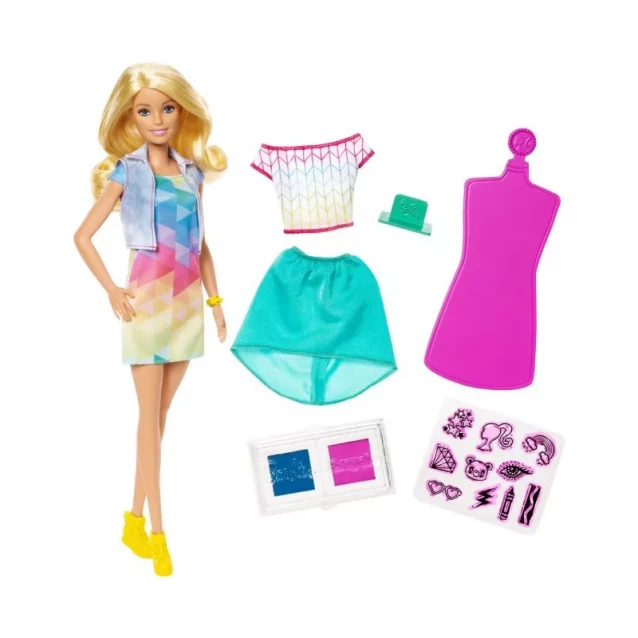 Набір з лялькою Barbie "Веселі наліпки" серії "Crayola" - 1