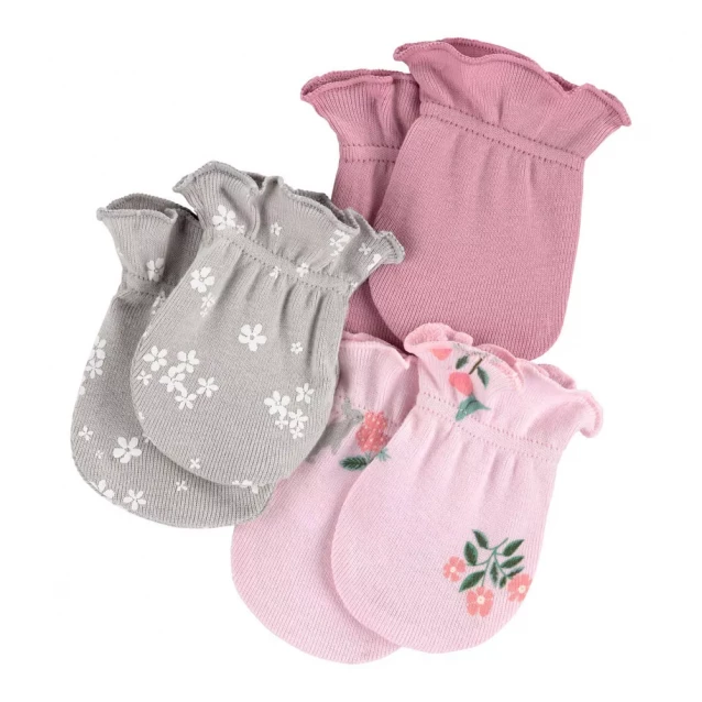 CARTER`S Carter's Рукавички для новонароджених для дівчинки, 1I712610 56-68 cm 1I712610_0-3M - 1