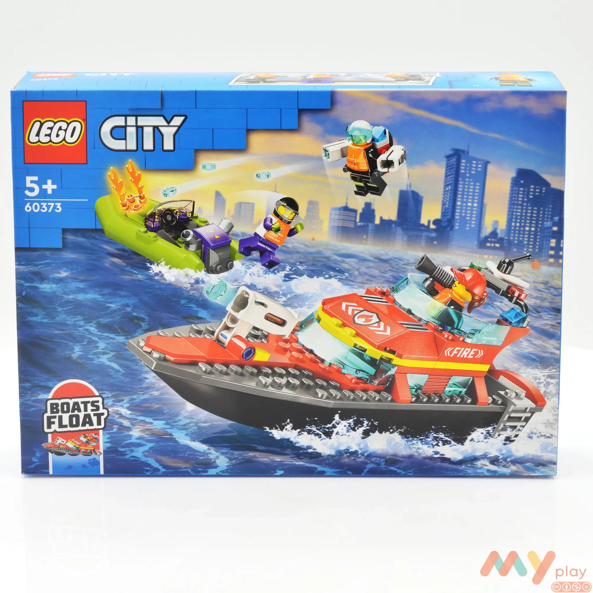 Конструктор Lego City Човен пожежної бригади (60373) - ФОТО в 360° - 1