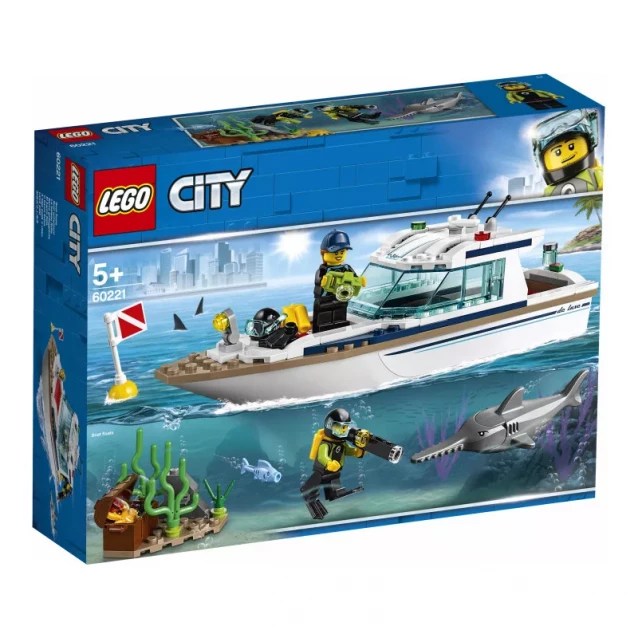 Конструктор LEGO City Яхта Для Дайвінгу (60221) - 1