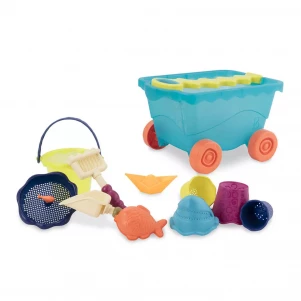 Набір для гри з піском і водою Battat Візок Море (BX1596Z) для малюків