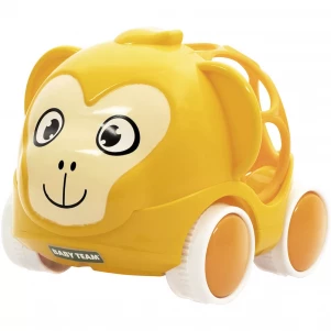 Игрушка-погремушка Baby Team Машинка-обезьянка (8412) для малышей