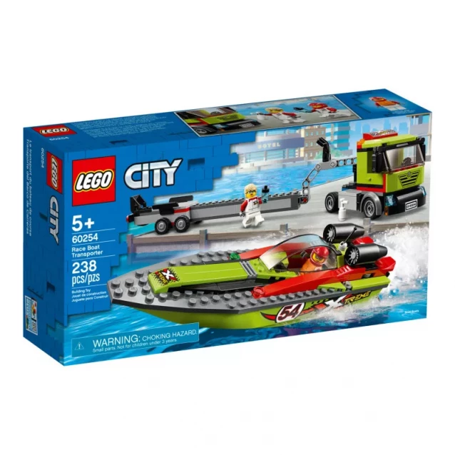 Конструктор LEGO City Транспортувальник швидкісних катерів (60254) - 1