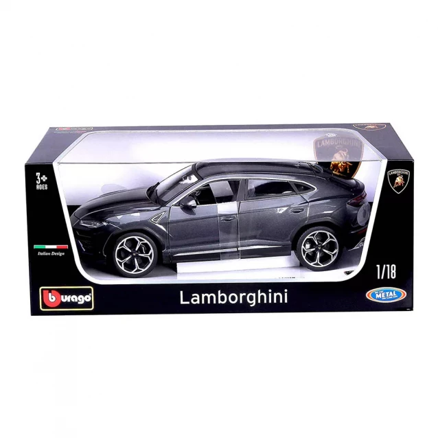 Автомодель Bburago Lamborghini Urus сірий металік, 1:18 (18-11042G) - 8