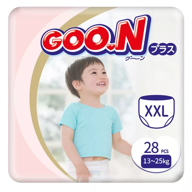 Трусики-підгузки Goo.N Plus Розмір XXL, 13-25 кг 28 од (843351) - 1