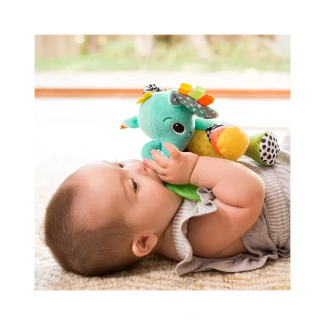 INFANTINO Іграшка м'яка навісна з прорізувачем "Слоненя", 005378I - 4