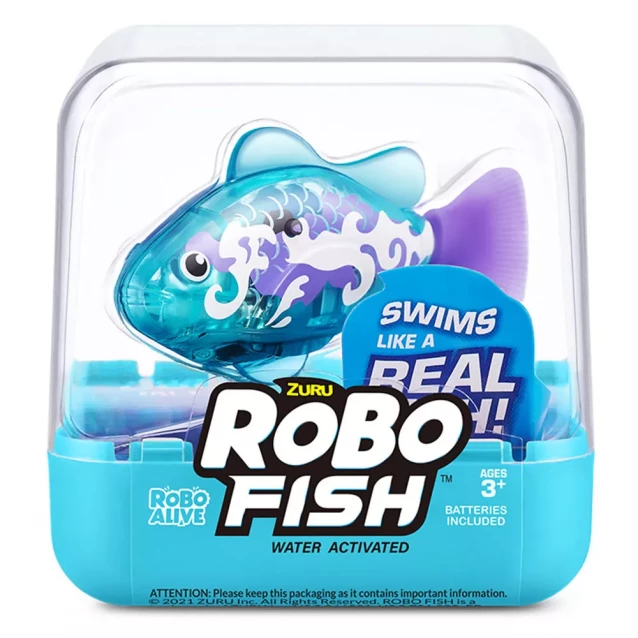 Інтерактивна іграшка Pets & Robo Alive Роборибка блакитна (7191-3) - 1