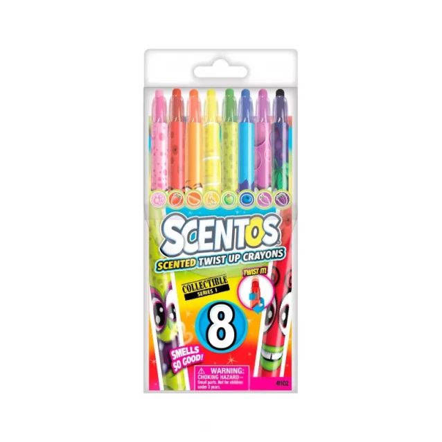 Набір ароматних воскових олівців для малювання - ВЕСЕЛКА (8 кольорів) - 2