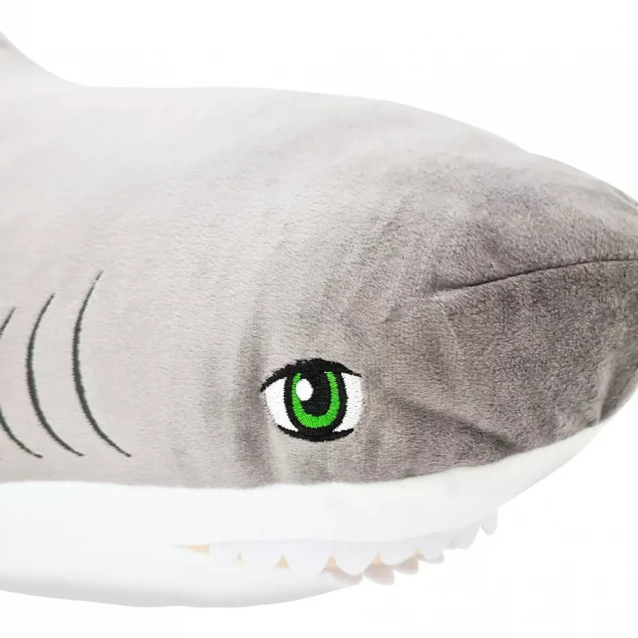 Іграшка плюшева Акула сіра, 80 см - 4