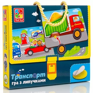 Гра з липучками Vladi-Toys Транспорт (VT1302-28) для малюків