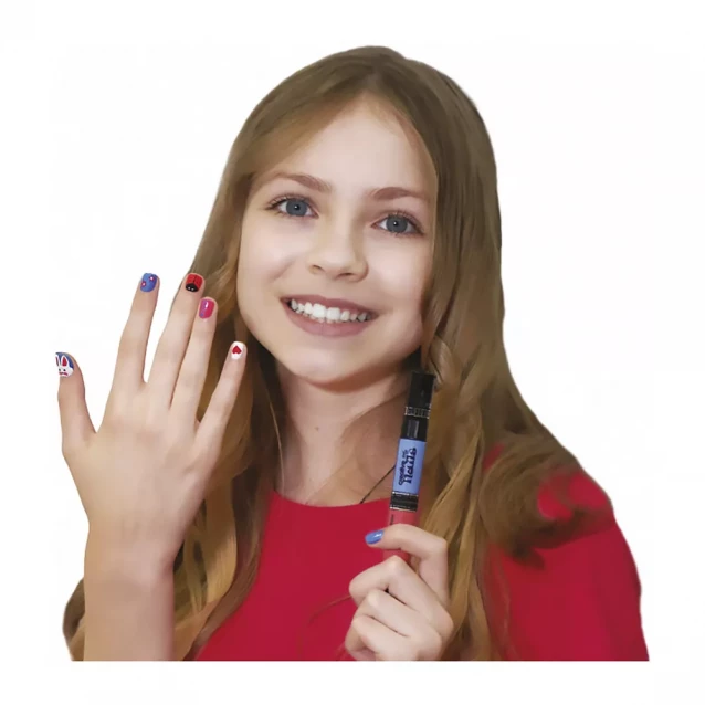 MALINOS Лак для нігтів дитячий Creative Nails на водній основі в асортименті (нюд+білий) - 7