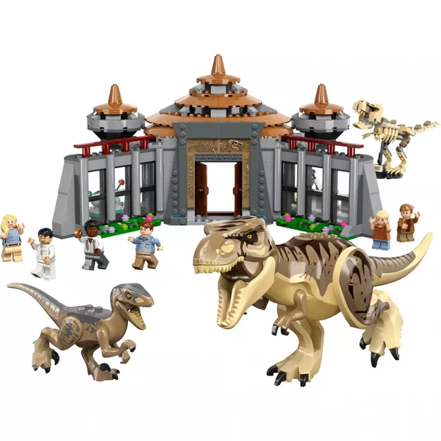 Конструктор LEGO Jurassic Park Центр відвідувачів: Атака тиранозавра й раптора (76961) - 3