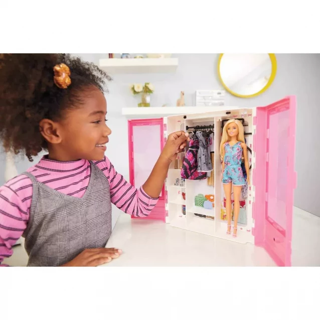 Шкаф-чемодан Barbie для одежды (GBK12) - 3