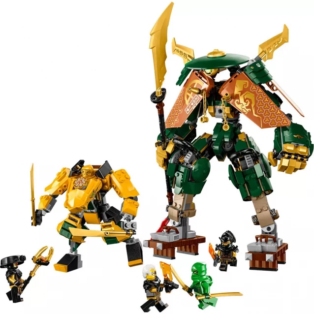 Конструктор LEGO Ninjago Командні роботи ніндзя Ллойда й Арін (71794) - 3