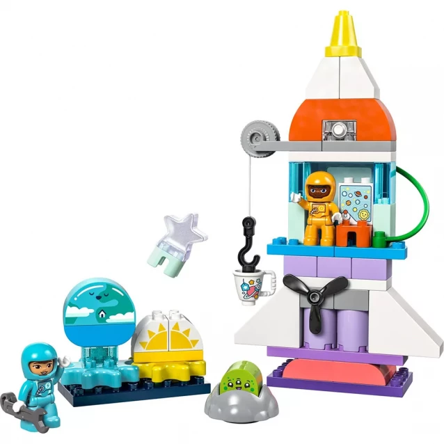 Конструктор LEGO Duplo 3в1 Пригоди на космічному шатлі (10422) - 3