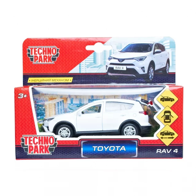 Автомодель TECHNOPARK Toyota RAV4 белый, 1:32 (RAV4-WH) - 2
