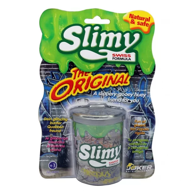 JOKER Игрушечная масса Slimy - Лизун в мусорном баке, 140 g г - 1