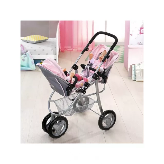 Прогулянкова коляска для двійні BABY ANNABELL-ТАНДЕМ триколісна - 3