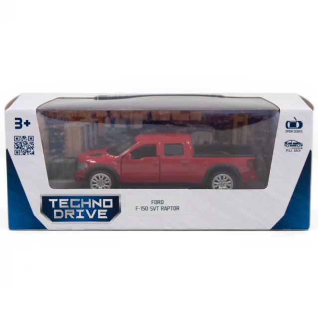 Автомодель TechnoDrive Ford F-150 SVT Raptor червона (250261) - 11