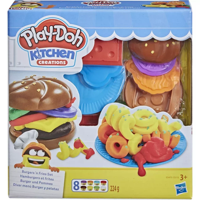 Набір для творчості з пластиліном Play-doh Забавні закуски в асортименті (E5112) - 6