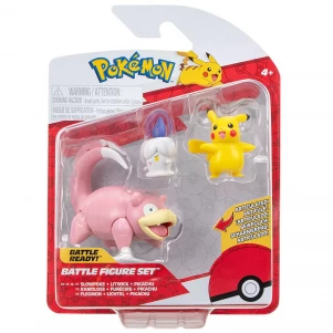 Набір фігурок Pokemon Пікачу, Літвік, Слоупок (PKW3056) дитяча іграшка