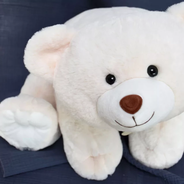 М'яка іграшка Doudou Ведмедик сніжок білий 30 см (HO2567) - 3