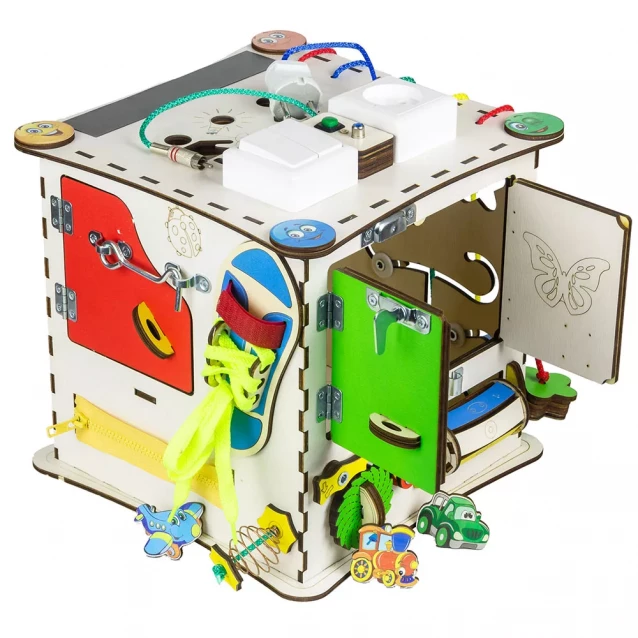 Бизиборд-куб GoodPlay развивающий 25х25 с подсветкой (К009) - 4